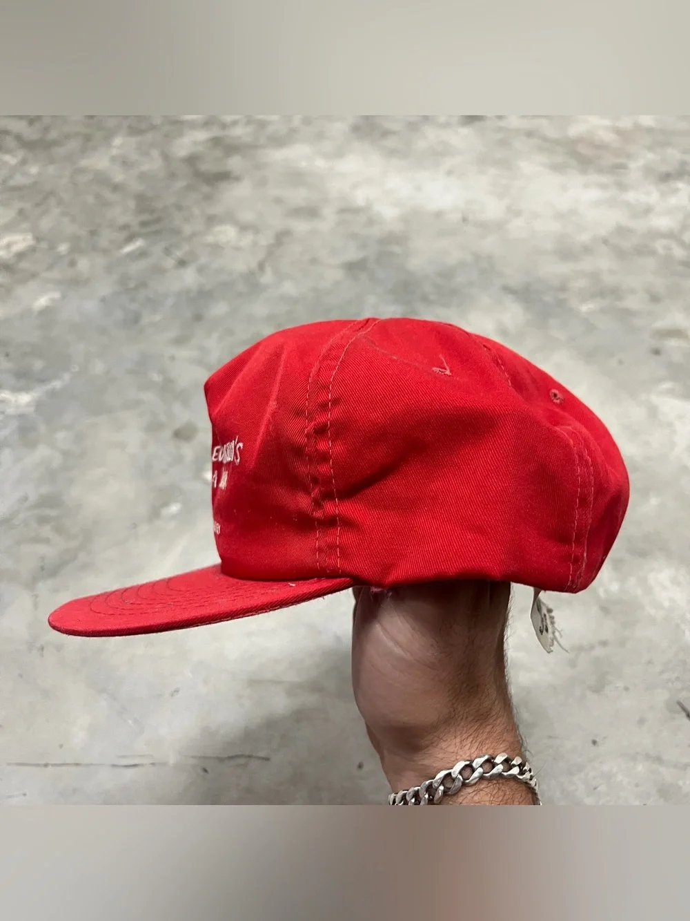 Vintage 80s Everybody Duck Golf Hat Red Foam Rope Trucker Cap Yupoong Korea